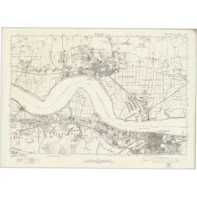 1915 Map of Essex nXCV, 1923 Print