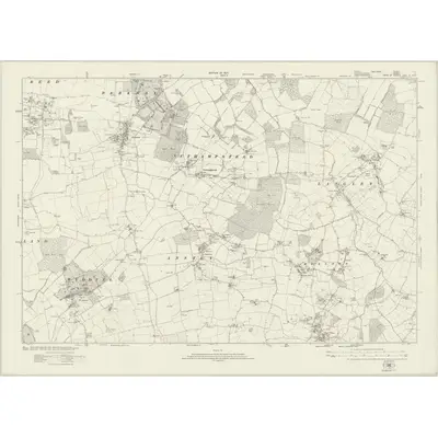1919 Map of Essex nXII, 1924 Print
