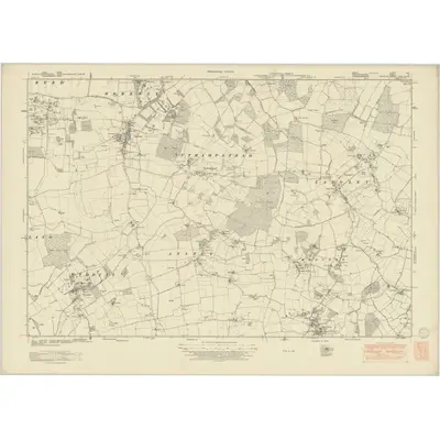 1946 Map of Essex nXII, 1950 Print