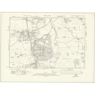 1919 Map of Essex nXIII.NE, 1923 Print
