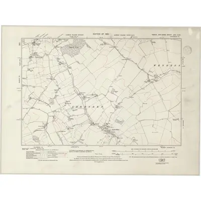 1919 Map of Essex nXIII.NW, 1938 Print