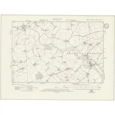 1919 Map of Essex nXIV.NE, 1935 Print