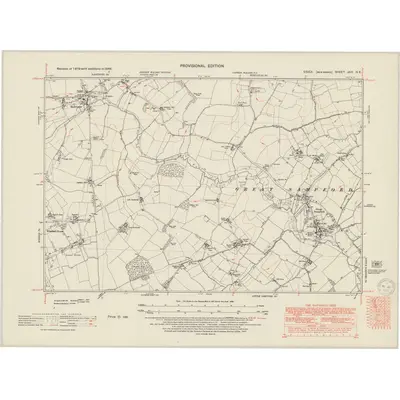 1946 Map of Essex nXIV.NE, 1950 Print