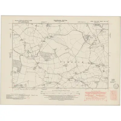1946 Map of Essex nXIV.NW, 1950 Print