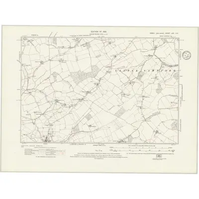 1919 Map of Essex nXIV.SE, 1935 Print