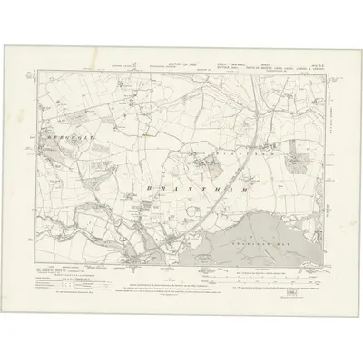 1921 Map of Essex nXIX.SE, 1925 Print