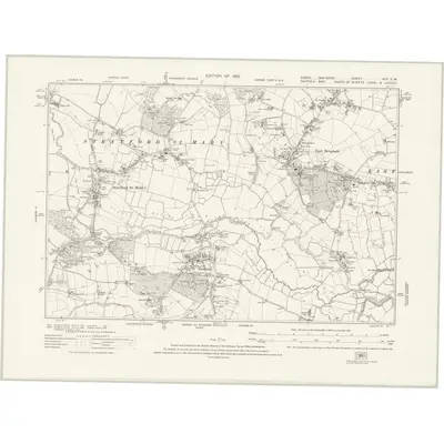 1921 Map of Essex nXIX.SW, 1925 Print