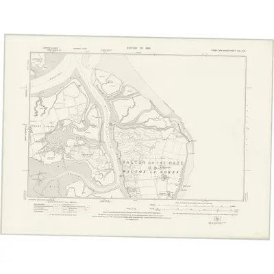 1921 Map of Essex nXL.NW, 1925 Print