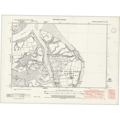 1938 Map of Essex nXL.NW, 1946 Print