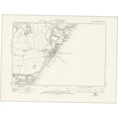 1922 Map of Essex nXL.SW, 1925 Print