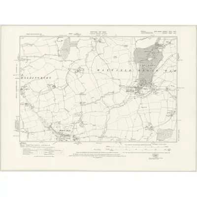 1915 Map of Essex nXLII.NE, 1923 Print