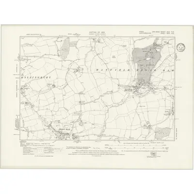 1915 Map of Essex nXLII.NE, 1935 Print