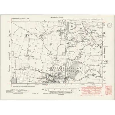 1938 Map of Essex nXLII.NW, 1946 Print