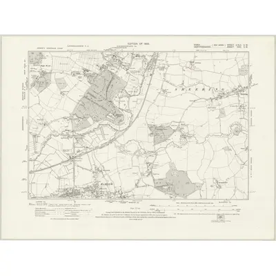 1915 Map of Essex nXLII.SW, 1923 Print
