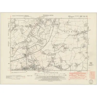 1947 Map of Essex nXLII.SW, 1951 Print