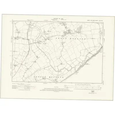 1921 Map of Essex nXLIX.NE, 1925 Print