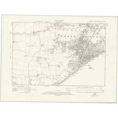 1921 Map of Essex nXLIX.SW, 1925 Print