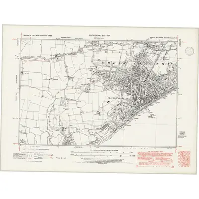 1938 Map of Essex nXLIX.SW, 1946 Print