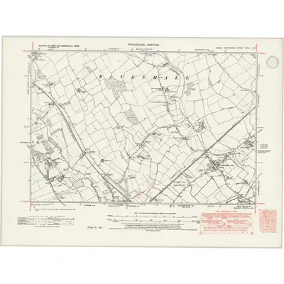 1938 Map of Essex nXLV.NE, 1946 Print