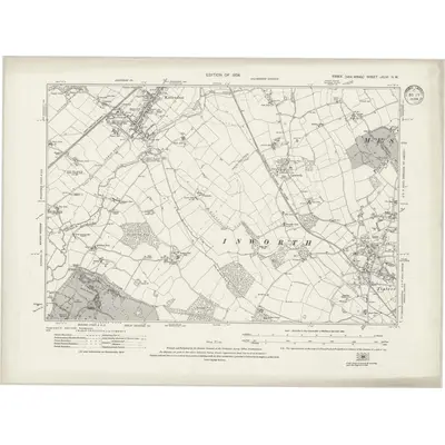 1920 Map of Essex nXLVI.NW, 1934 Print