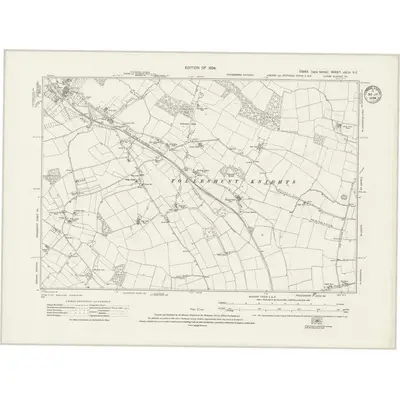 1920 Map of Essex nXLVI.SE, 1934 Print