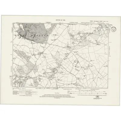 1920 Map of Essex nXLVI.SW, 1934 Print