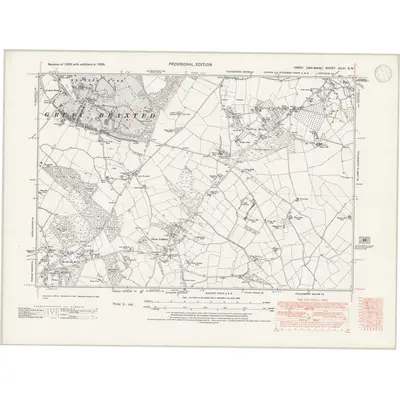 1938 Map of Essex nXLVI.SW, 1946 Print