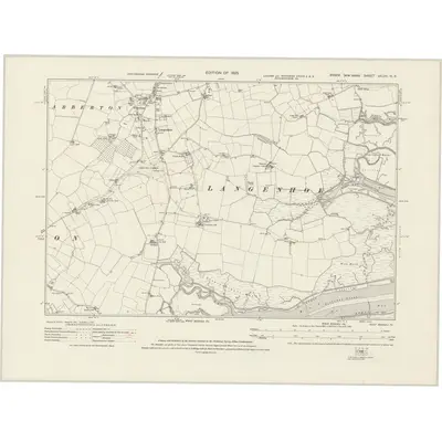 1921 Map of Essex nXLVII.NE, 1925 Print