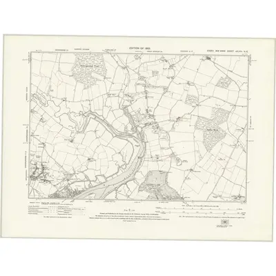1921 Map of Essex nXLVIII.NE, 1925 Print