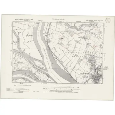 1938 Map of Essex nXLVIII.NW, 1945 Print