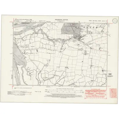 1938 Map of Essex nXLVIII.SE, 1946 Print