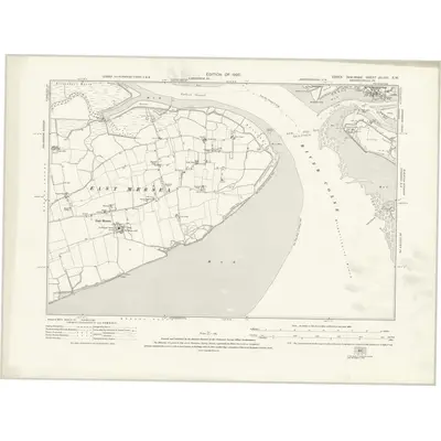 1921 Map of Essex nXLVIII.SW, 1925 Print