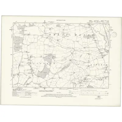 1920 Map of Essex nXVII.NW, 1938 Print