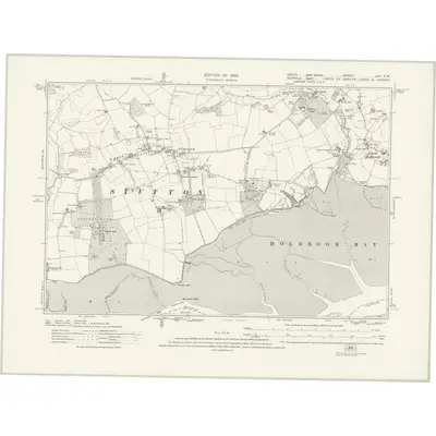 1922 Map of Essex nXX.SW, 1925 Print