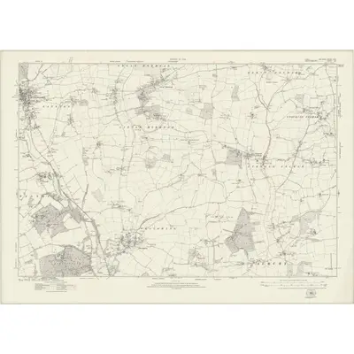 1916 Map of Essex nXXII, 1923 Print