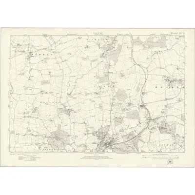 1916 Map of Essex nXXIII, 1923 Print