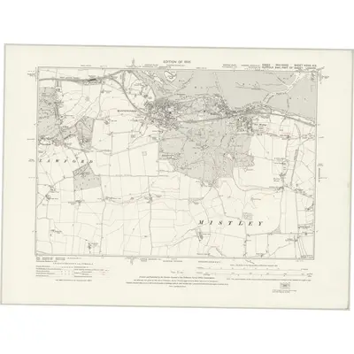 1921 Map of Essex nXXIX.NE, 1925 Print