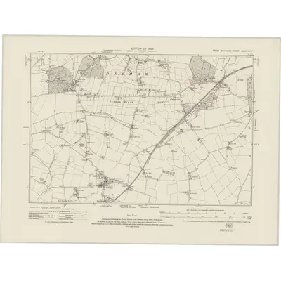 1921 Map of Essex nXXIX.NW, 1925 Print