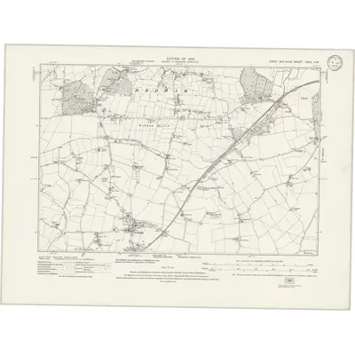 1921 Map of Essex nXXIX.NW, 1933 Print