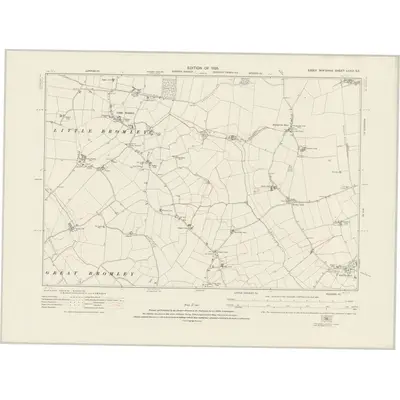 1921 Map of Essex nXXIX.SE, 1925 Print