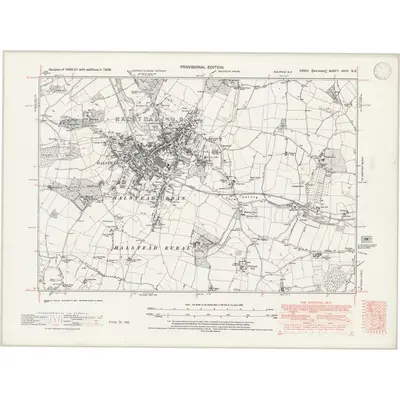 1938 Map of Essex nXXVI.NE, 1946 Print