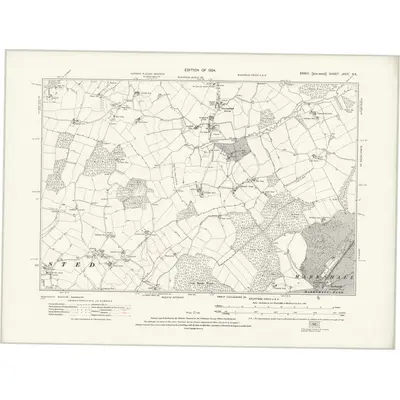 1920 Map of Essex nXXVI.SE, 1924 Print