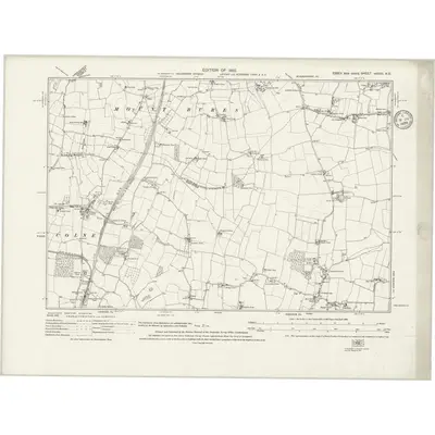 1920 Map of Essex nXXVII.NE, 1935 Print
