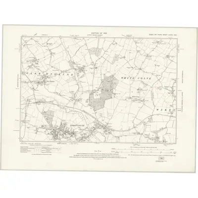 1920 Map of Essex nXXVII.NW, 1925 Print