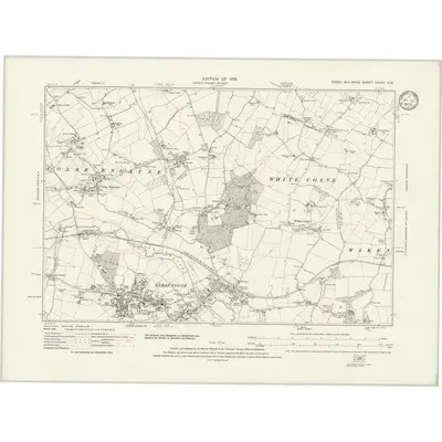 1920 Map of Essex nXXVII.NW, 1933 Print