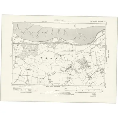 1922 Map of Essex nXXX.NE, 1925 Print