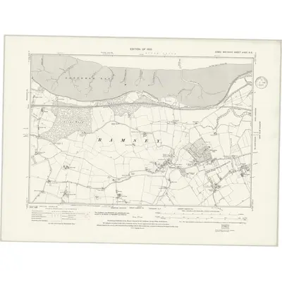 1922 Map of Essex nXXX.NE, 1936 Print