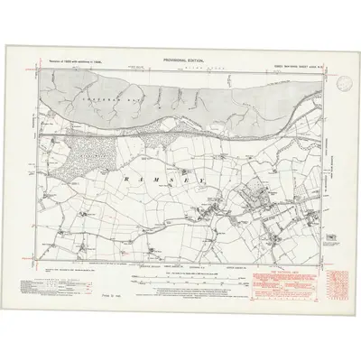 1938 Map of Essex nXXX.NE, 1947 Print