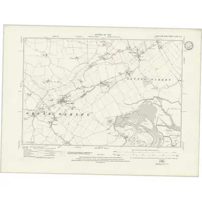 1921 Map of Essex nXXX.SE, 1933 Print