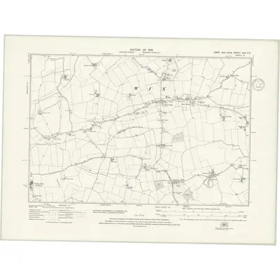 1921 Map of Essex nXXX.SW, 1936 Print